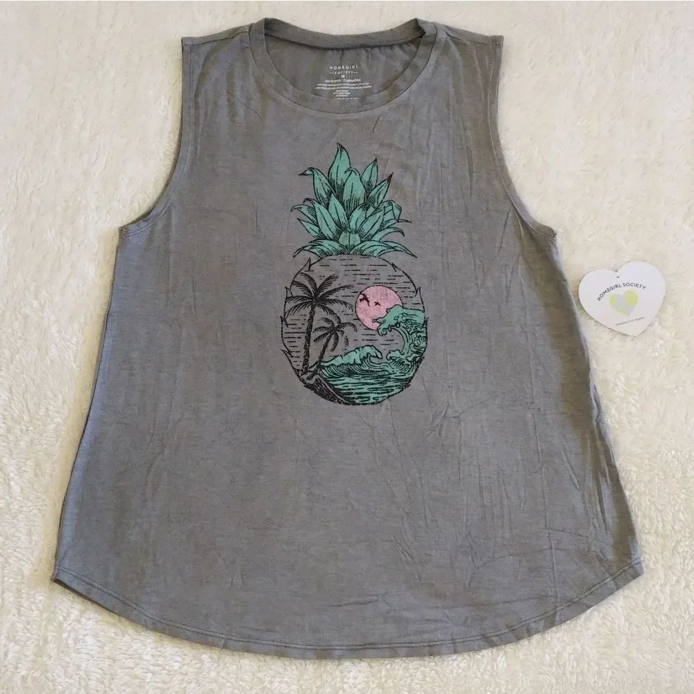 Homegirl💁 Society Ocean🌊 Scene Tank Top - NWT